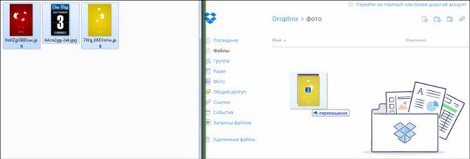 перетаскиваем фото в нужную папку