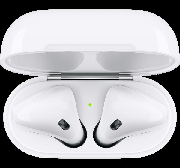 Просмотр заряда AirPods первого поколения, когда они находятся в чехле