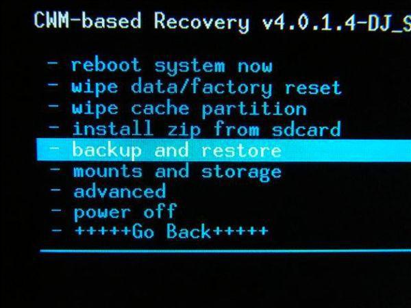 Backup and restore через кастомный рекавери