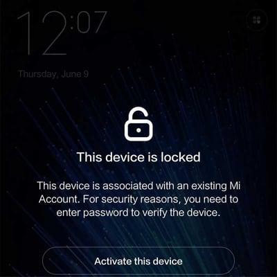 This device is locked Xiaomi как разблокировать