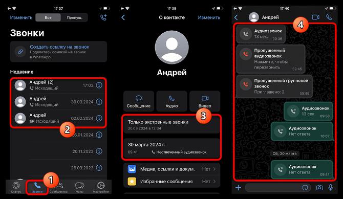 Как посмотреть удаленные звонки в Ватсап_004