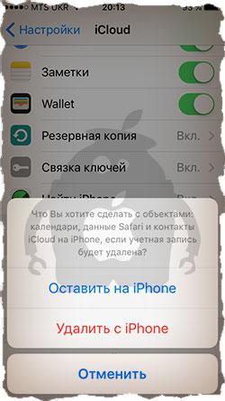 Оставляем контакты на iPhone