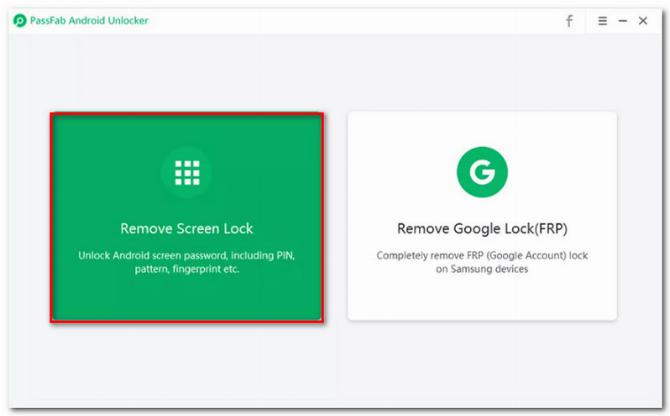 PassFab Android Unlocker Удалить блокировку экрана