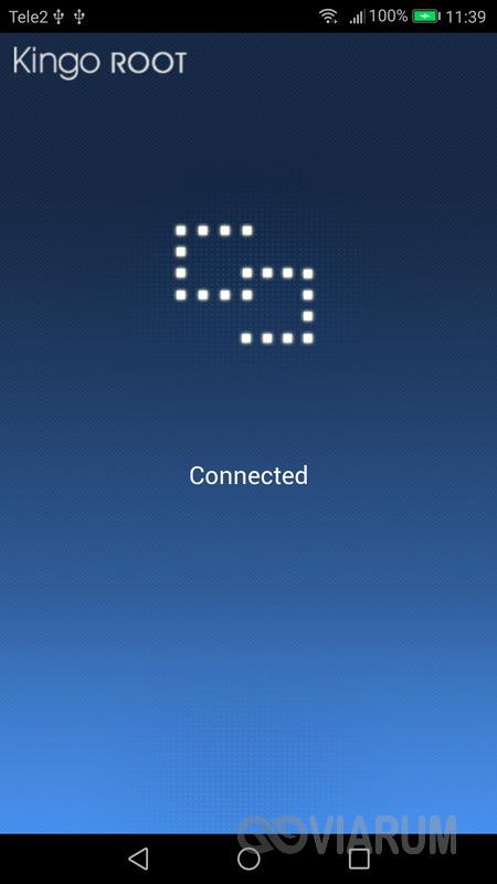 Соединение с Kingo Android Root установлено