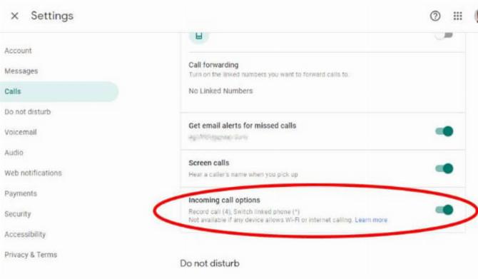 Запись звонков с iPhone через Google Voice