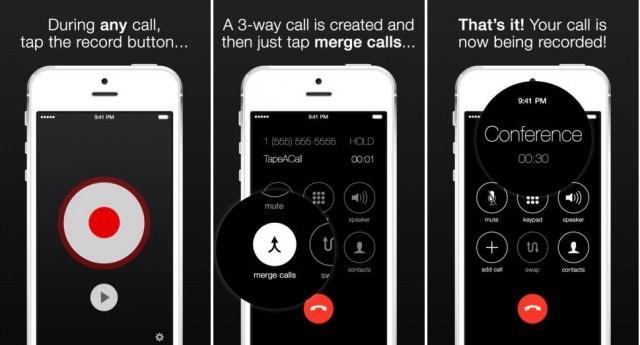 Запись звонков с iPhone Tapeacall