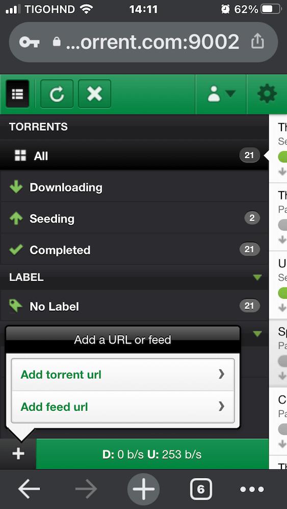 Torrent Downloader для iPhone