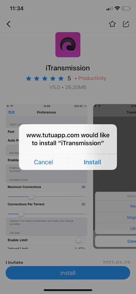 Torrent Downloader для iPhone